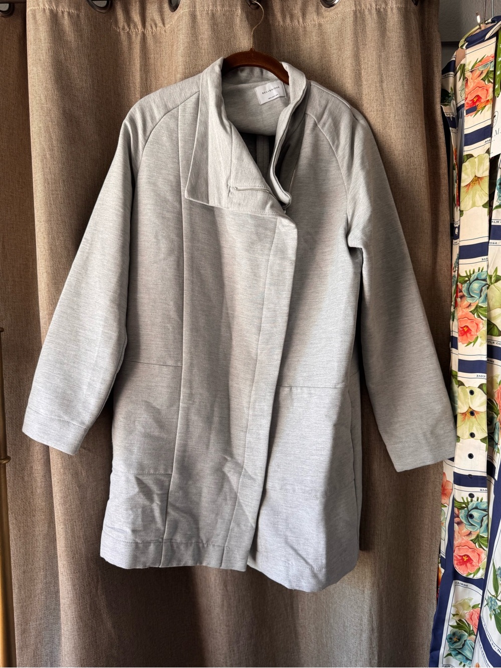 bec + bridge Light Gray Longline Trench Coat